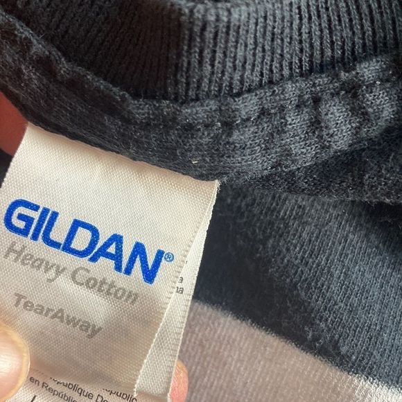 Unisex Gildan YSIV Logic Graphic Band T-Shirt Medium Black Photo - Picture 4 of 8